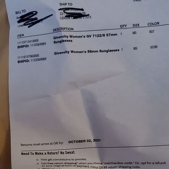 🎉HP🎉Givenchy Black Womens GV 57MM Sunglasses - Picture 10 of 10